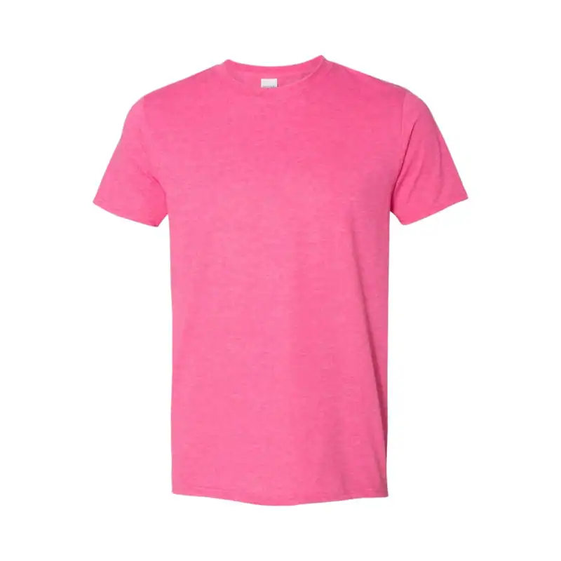 Custom Gildan 64000 T-Shirt – Heather Heliconia – C64000