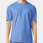 Custom Gildan 64000 T-Shirt – Heather Royal – on model – C64000