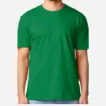 Custom Gildan 64000 T-Shirt – Turf Green – on model – C64000