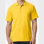 Daisy Custom Embroidered Polo Shirt – Gildan Softstyle® Adult Pique Polo 64800 shown on model