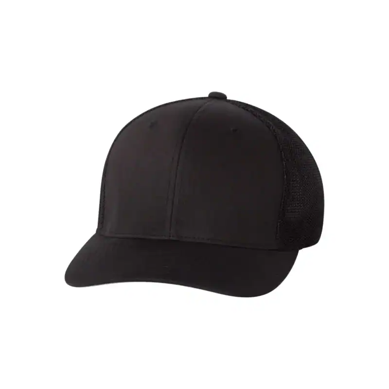 Black Flexfit 6511 Trucker Fitted Hat – Ultimate Comfort and Style