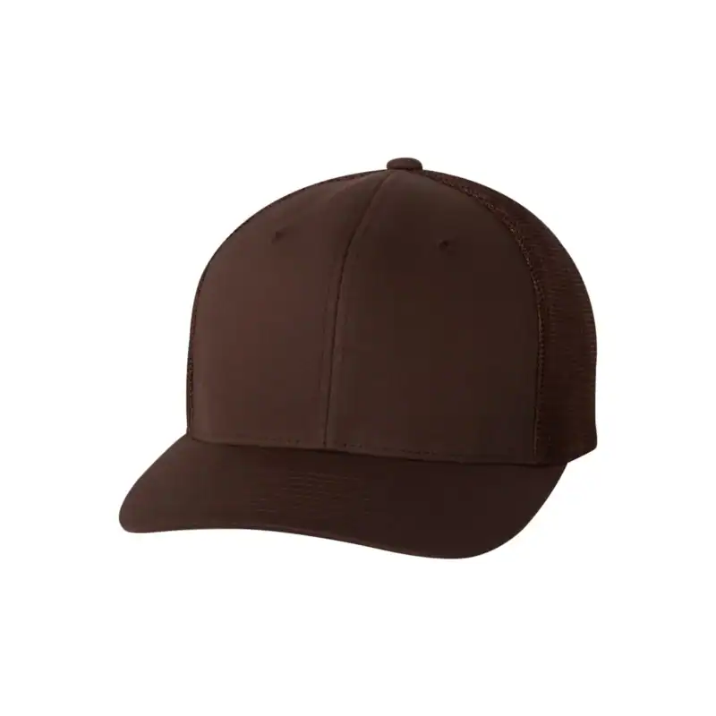 Brown Flexfit 6511 Trucker Fitted Hat – Ultimate Comfort and Style