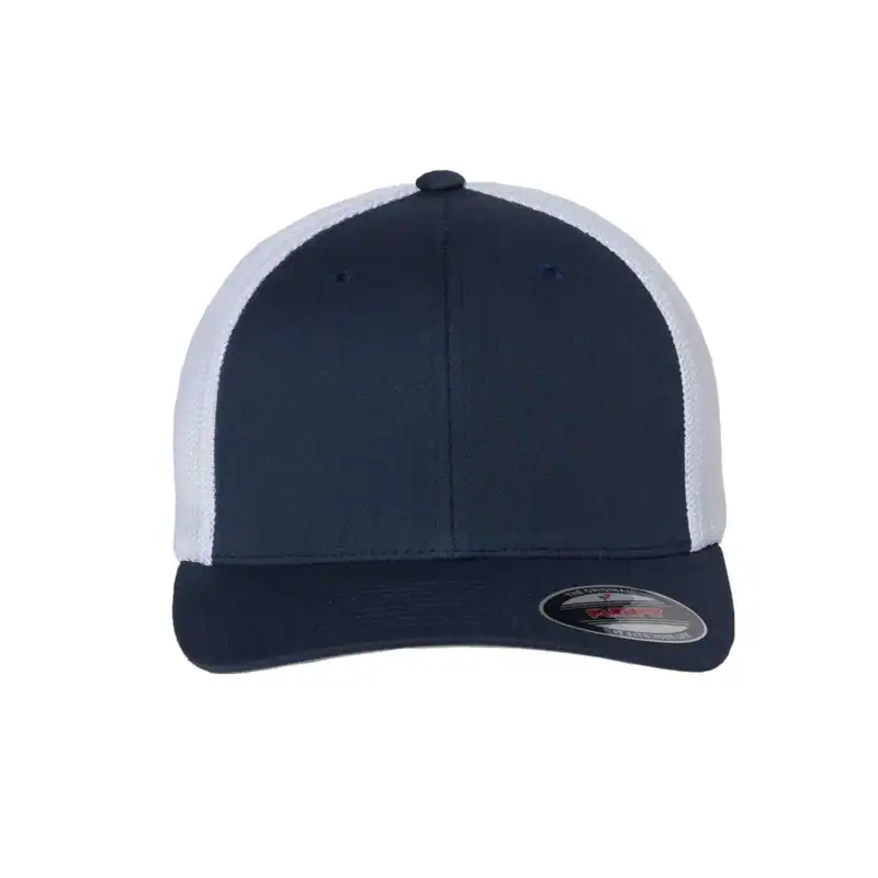 Navy/White Flexfit 6511 Trucker Fitted Hat – Ultimate Comfort and Style