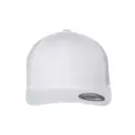 White Flexfit 6511 Trucker Fitted Hat – Ultimate Comfort and Style