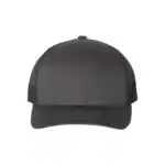 Charcoal/Black Custom Embroidered Snapback Hat – Yupoong Six-Panel Trucker Cap with Logo
