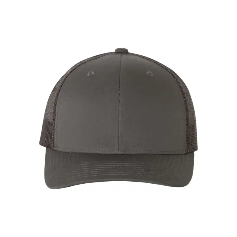 Charcoal Custom Embroidered Snapback Hat – Yupoong Six-Panel Trucker Cap with Logo