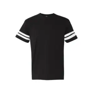 Black/White Custom Logo Football Jersey Tee – Personalized Team & Company Shirt