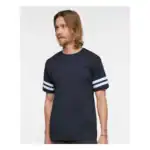 Navy/White Custom Logo Football Jersey Tee – Personalized Team & Company Shirt