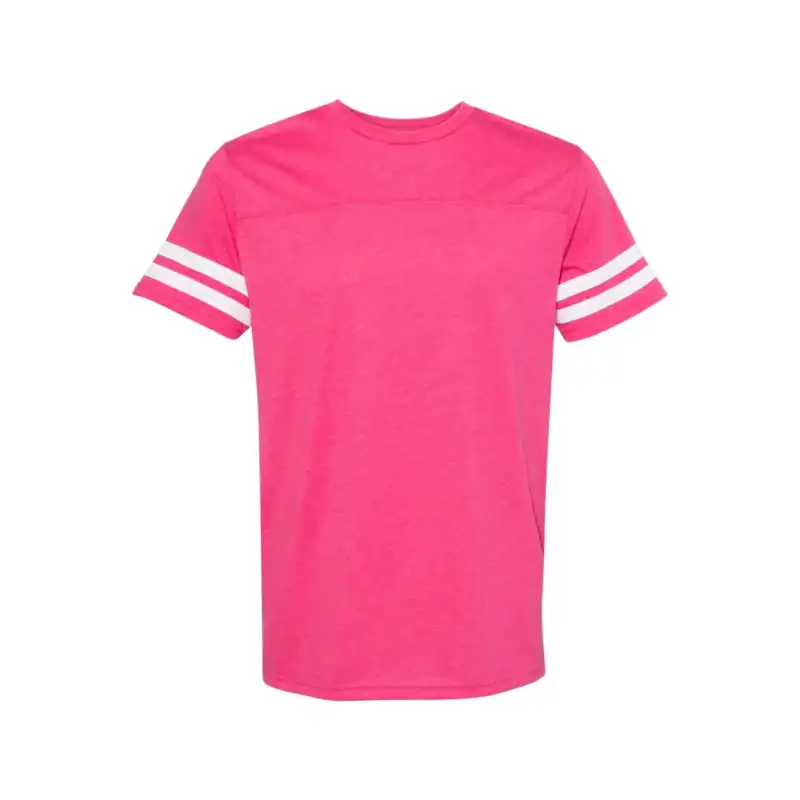 Pink/White Custom Logo Football Jersey Tee – Personalized Team & Company Shirt