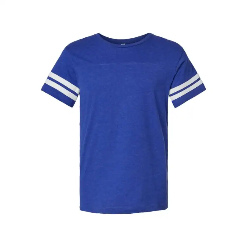Royal/White Custom Logo Football Jersey Tee – Personalized Team & Company Shirt
