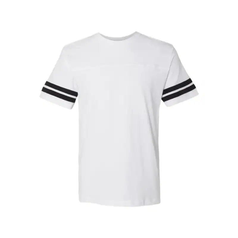 White/Black Custom Logo Football Jersey Tee – Personalized Team & Company Shirt