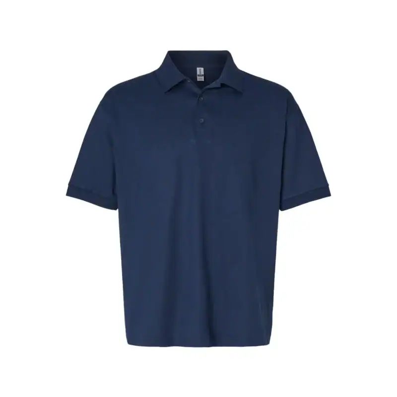 Navy Blue Custom Embroidered Polo Shirt – Gildan DryBlend® 50/50 Blend Jersey Polo 8800