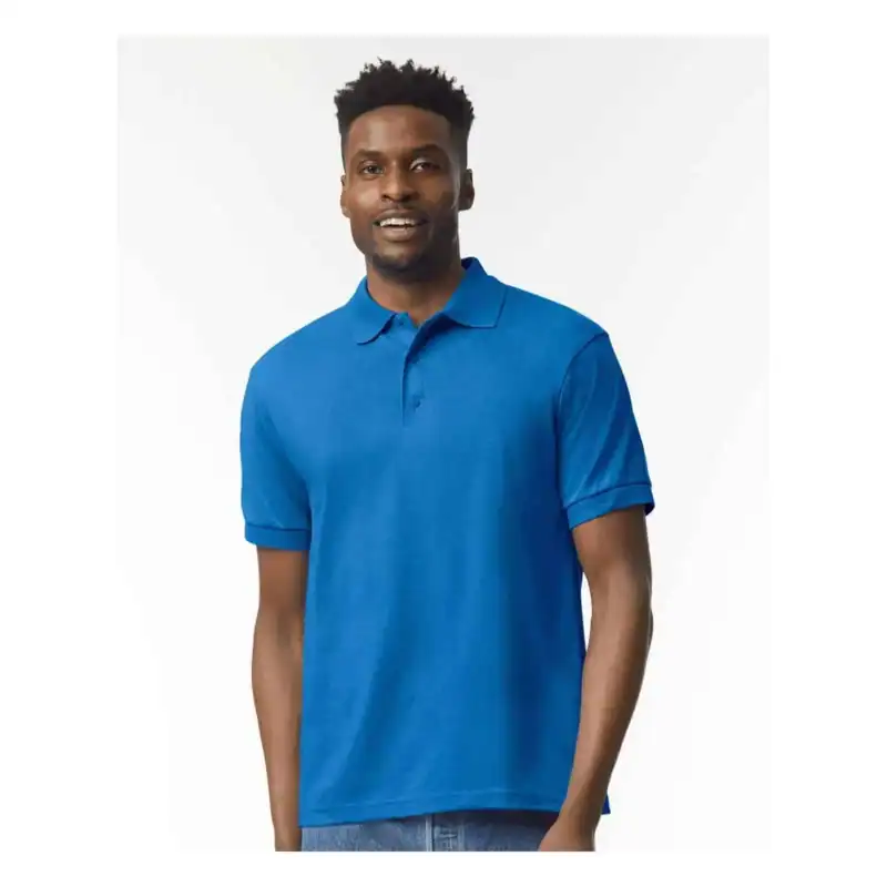 Royal Blue Custom Embroidered Polo Shirt – Gildan DryBlend® 50/50 Blend Jersey Polo 8800
