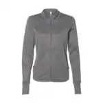 Gunmetal Custom Women’s Track Jacket – Poly-Tech Slim Fit Full-Zip EXP60PAZ