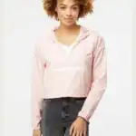 Blush/ White Zipper – on model – CEXP64CRP