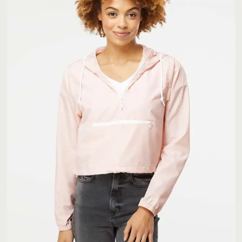 Blush/ White Zipper – on model – CEXP64CRP