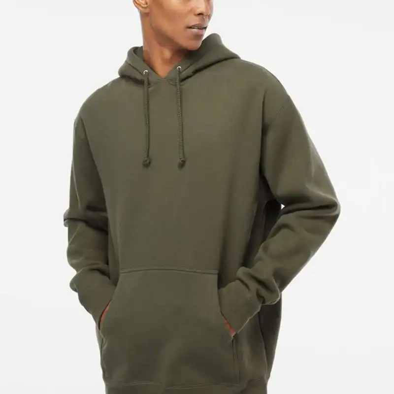 Army Custom Heavyweight Hoodie – Independent Trading Co. IND4000 shown on model