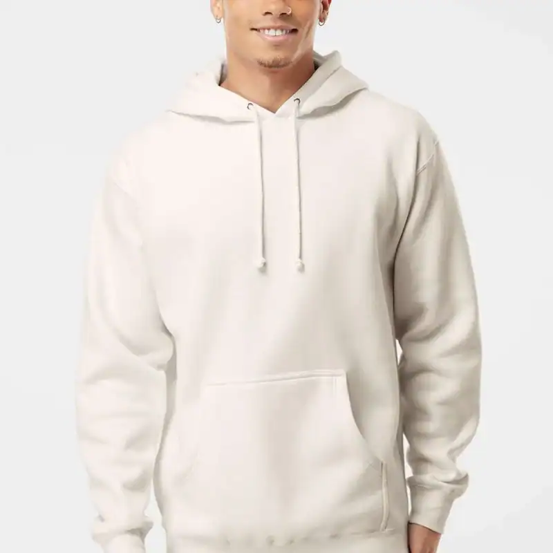 Bone Custom Heavyweight Hoodie – Independent Trading Co. IND4000 shown on model