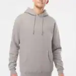 Cement Custom Heavyweight Hoodie – Independent Trading Co. IND4000 shown on model