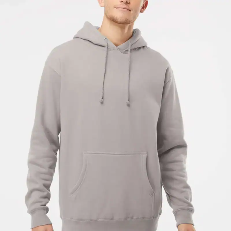 Cement Custom Heavyweight Hoodie – Independent Trading Co. IND4000 shown on model