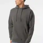 Charcoal Custom Heavyweight Hoodie – Independent Trading Co. IND4000 shown on model