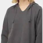 Shadow Custom Women’s Lightweight Hoodie – California Wave Wash PRM2500 shown on model