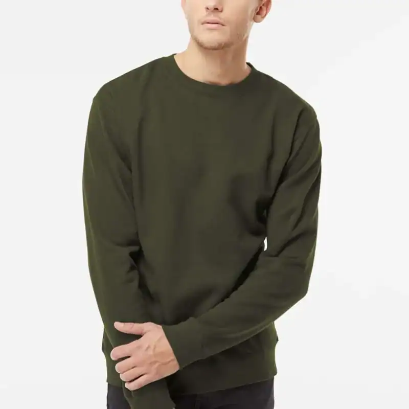 Army Custom Embroidered Crewneck Sweatshirt – Independent Trading Co. SS3000 | Midweight Unisex Fleece shown on model