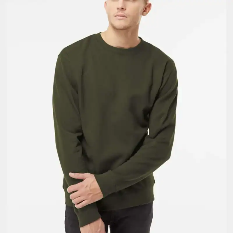 Army Custom Embroidered Crewneck Sweatshirt – Independent Trading Co. SS3000 | Midweight Unisex Fleece shown on model