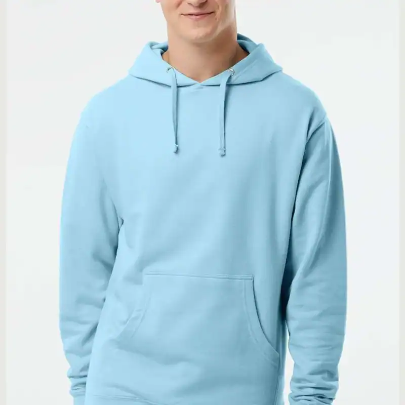 Blue Aqua Independent Trading Co. - Midweight Hooded Sweatshirt - SS4500 shown on model