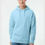 Blue Aqua Independent Trading Co. - Midweight Hooded Sweatshirt - SS4500 shown on model