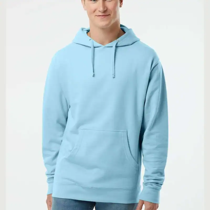Blue Aqua Independent Trading Co. - Midweight Hooded Sweatshirt - SS4500 shown on model
