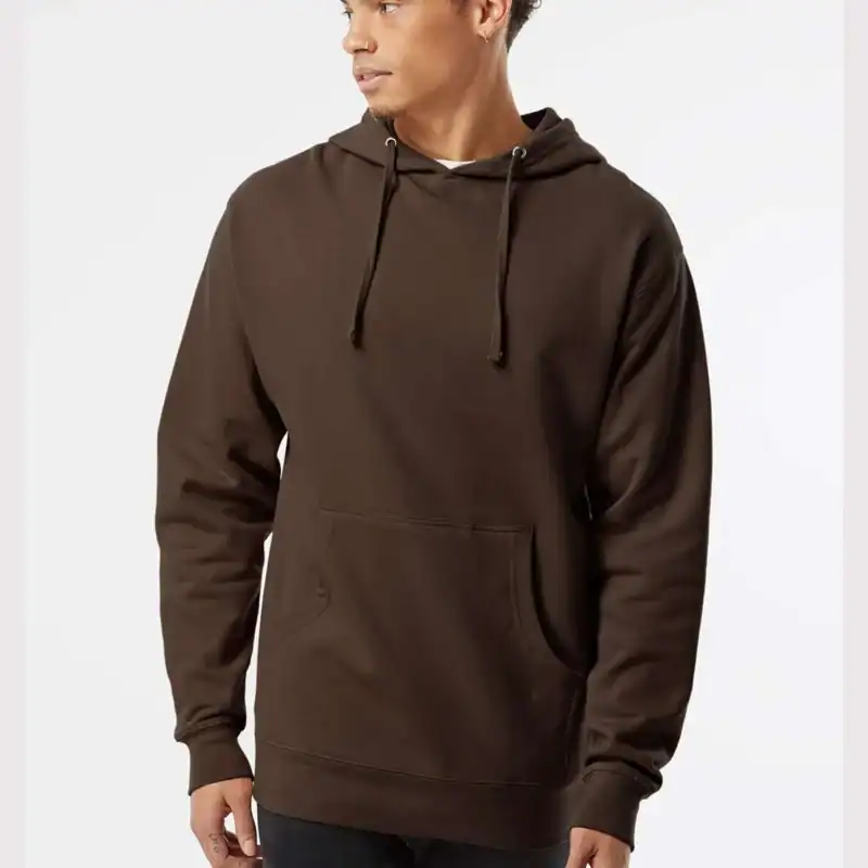 Brown Independent Trading Co. - Midweight Hooded Sweatshirt - SS4500 shown on model