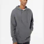 Charcoal Independent Trading Co. - Midweight Hooded Sweatshirt - SS4500 shown on model