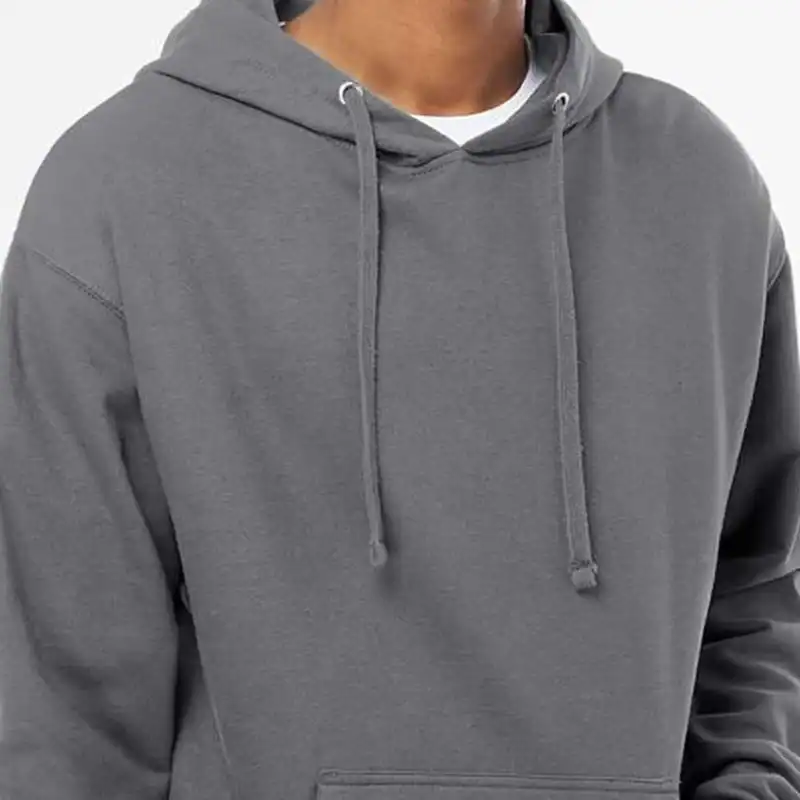 Charcoal Independent Trading Co. - Midweight Hooded Sweatshirt - SS4500 shown on model