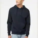 Classic Navy Independent Trading Co. - Midweight Hooded Sweatshirt - SS4500 shown on model