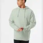 Dusty Sage Independent Trading Co. - Midweight Hooded Sweatshirt - SS4500 shown on model