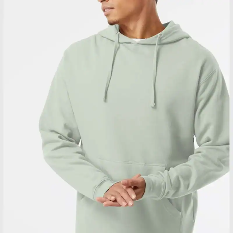 Dusty Sage Independent Trading Co. - Midweight Hooded Sweatshirt - SS4500 shown on model