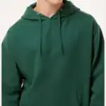 Forest Green Independent Trading Co. - Midweight Hooded Sweatshirt - SS4500 shown on model
