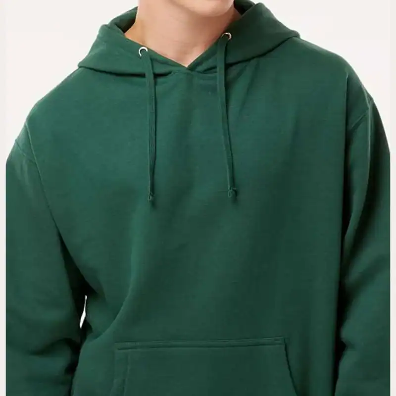 Forest Green Independent Trading Co. - Midweight Hooded Sweatshirt - SS4500 shown on model