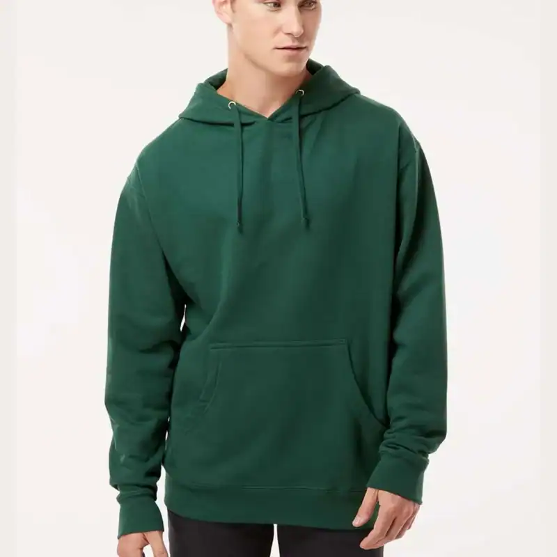 Forest Green Independent Trading Co. - Midweight Hooded Sweatshirt - SS4500 shown on model