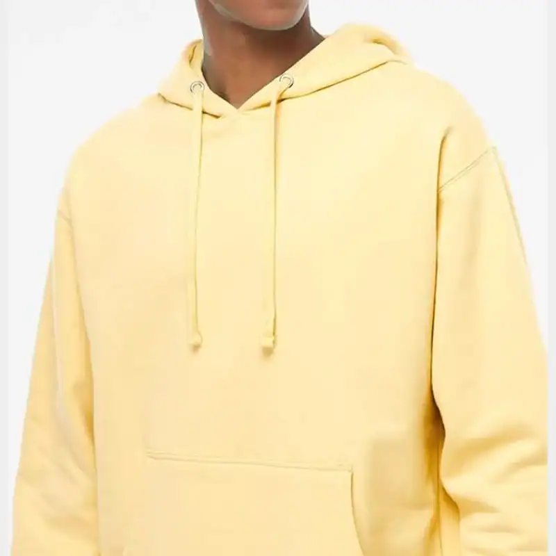 Light Yellow Independent Trading Co. - Midweight Hooded Sweatshirt - SS4500 shown on model