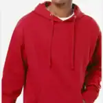 Red Independent Trading Co. - Midweight Hooded Sweatshirt - SS4500 shown on model