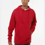Red Independent Trading Co. - Midweight Hooded Sweatshirt - SS4500 shown on model