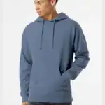 Storm Blue Independent Trading Co. - Midweight Hooded Sweatshirt - SS4500 shown on model