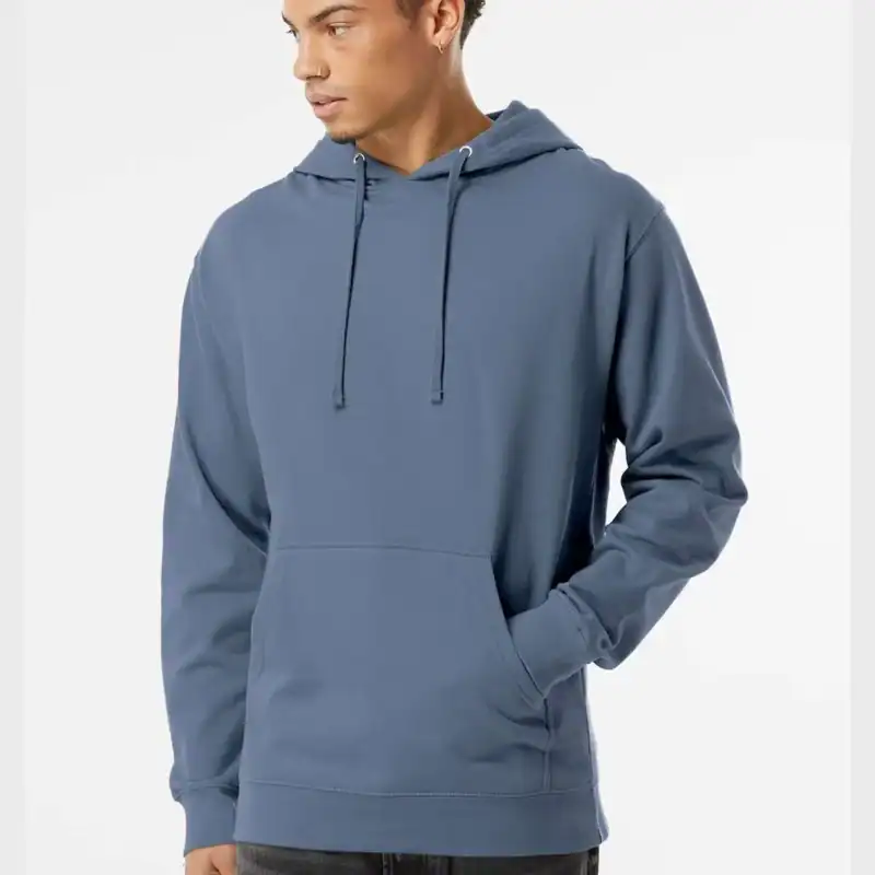 Storm Blue Independent Trading Co. - Midweight Hooded Sweatshirt - SS4500 shown on model