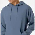 Storm Blue Independent Trading Co. - Midweight Hooded Sweatshirt - SS4500 shown on model
