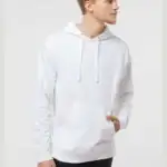 White Independent Trading Co. - Midweight Hooded Sweatshirt - SS4500 shown on model