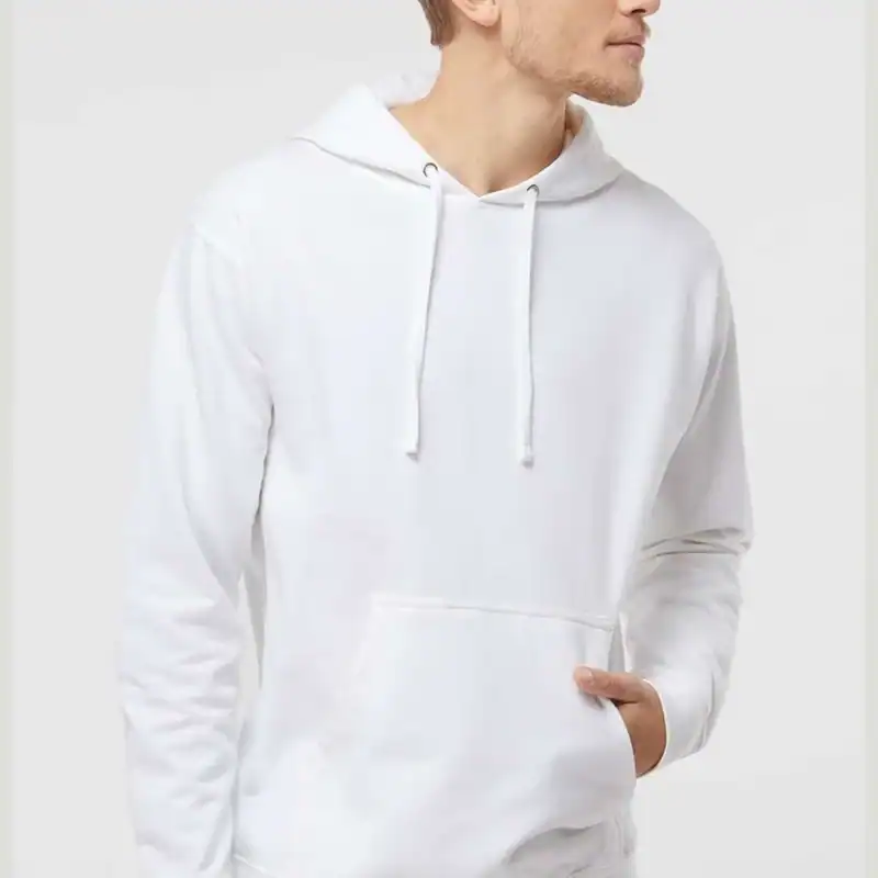 White Independent Trading Co. - Midweight Hooded Sweatshirt - SS4500 shown on model