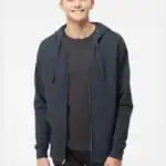 Classic Navy Heather – on model – CSS4500Z