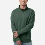 Alpine Green Custom Unisex Midweight Pullover Quarter-Zip – Independent Trading Co. SS4600QZ shown on model